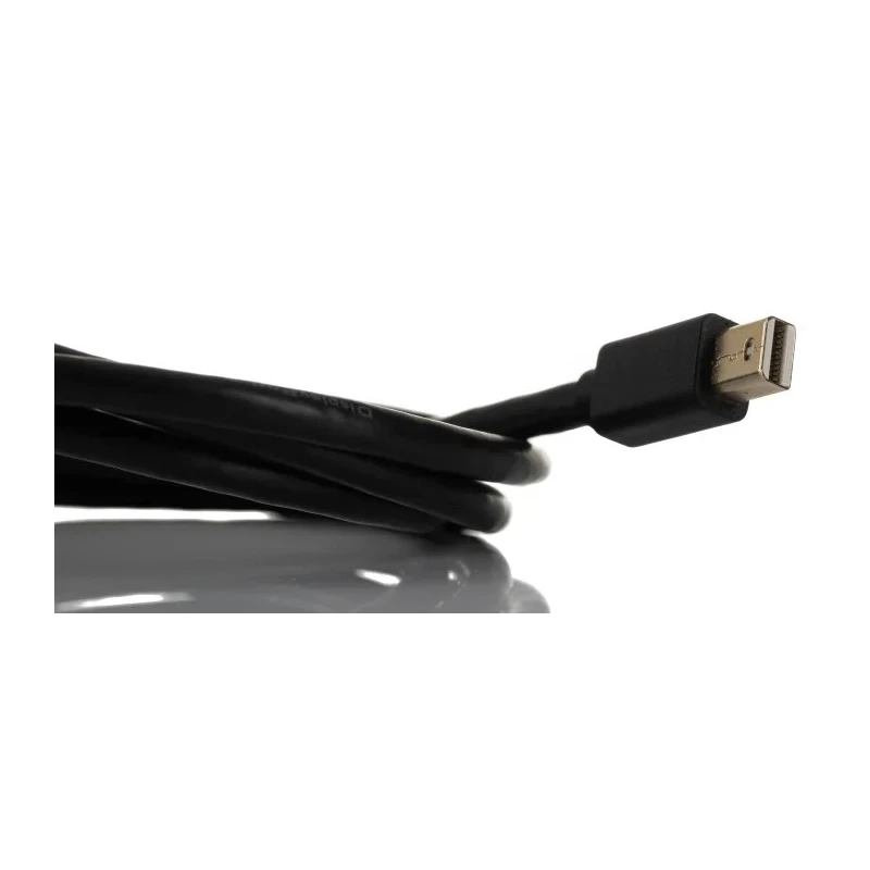 RS PRO Male Mini DisplayPort to Male DisplayPort Cable, Polyvinyl Chloride Jacket, 1 m, Black, Gold Plated 195-4904
