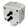 SMC Low Differential Pressure Switch 24V DC, 0∼2 kPa Range, IP40, LED Indicator PSE550-C2