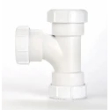 RS PRO White Plastic Pipe Fitting Tee 40 mm 196-0549