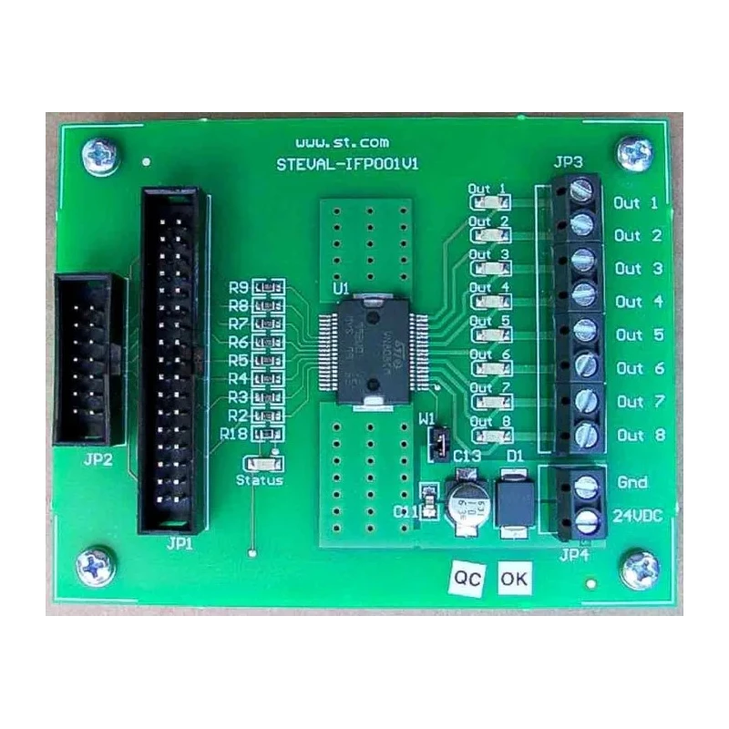 STMicroelectronics Power Management Demonstration Board for VN808CM-E Octal High-Side Drivers STEVAL-IFP001V1