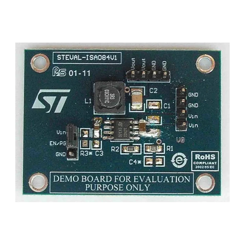STMicroelectronics Demonstration Board Power Management for ST1S40 PWM Synchronous Step-Down Regulator STEVAL-ISA084V1