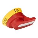 Lovato Electric Rotary Handle Yellow Red 103.6 mm GAX Series GAX66N