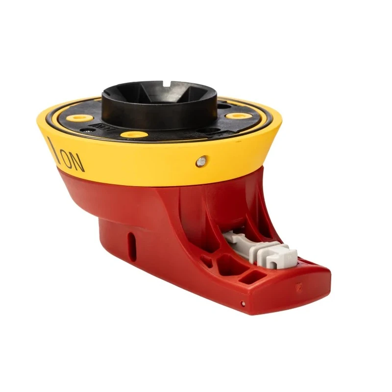 Lovato Electric Rotary Handle Yellow Red 103.6 mm GAX Series GAX66N