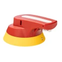 Lovato Electric Rotary Handle Yellow Red 103.6 mm GAX Series GAX66N