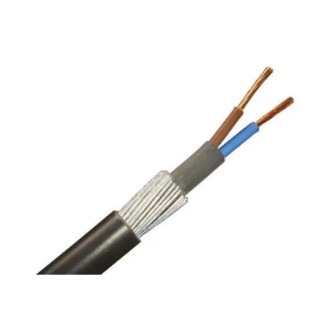 RS PRO 2 Core Power Cable Black 2.5mm² 90 °C 50 m Polyvinyl Chloride 196-4662