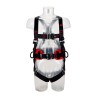 3M Fall Arrest Harness with Hip Padding, 140 kg Weight Capacity, Adjustable Straps, Red/Black, Size ML 1161634