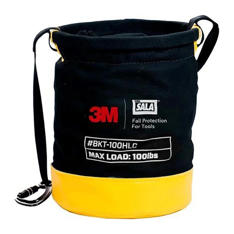 3M Safety Equipment Bag Canvas Black, Yellow 45.4kg Capacity ANSI Z359.16 1500133