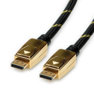 Roline Nylon Jacket Male DisplayPort to Male DisplayPort Cable 3 m 11.04.5922-10