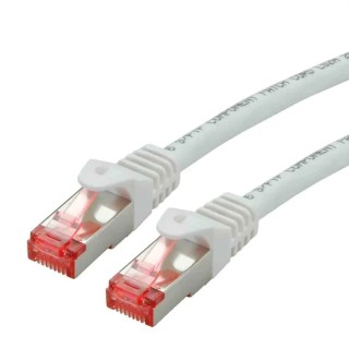 Roline Cat6 Ethernet Cable 8 Core Shielded Screened Low Smoke Zero Halogen White 0.5 m Cat6