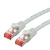 Roline Cat6 Ethernet Cable 8 Core Shielded Screened Low Smoke Zero Halogen White 0.5 m Cat6