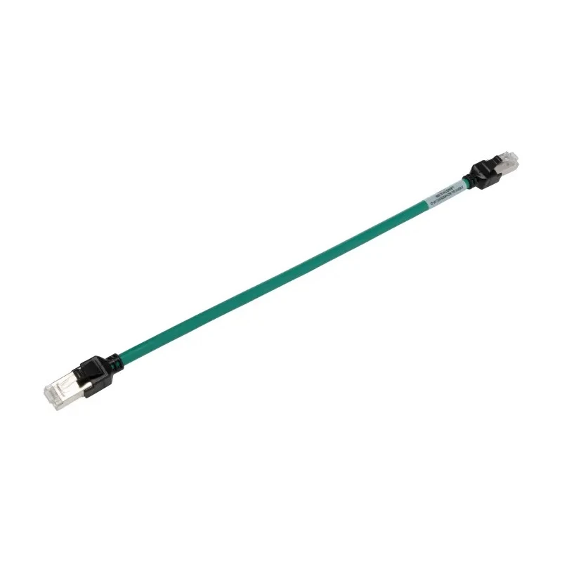 Omron XS6 Cat6a Ethernet Cable 48 Core Green Low Smoke Zero Halogen Jacket 300mm 