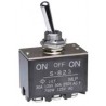 NKK Switches Toggle Switch Panel Mount On-Off-On DPDT Screw Terminal 30 V dc 125 V ac S823