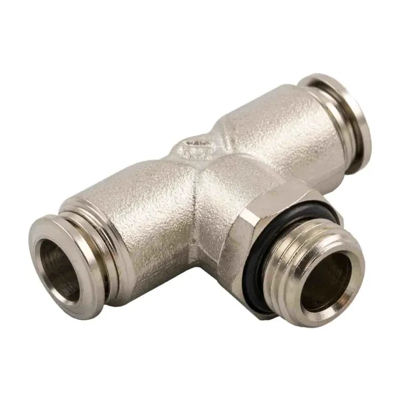RS PRO 57 Series Pneumatic Fitting 10mm Push-in Male Threaded-to-Tube Nickel Plated Brass Italy 197-7803