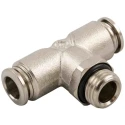 RS PRO 57 Series Pneumatic Fitting 14mm Push-in Male Nickel Plated Brass, 20 bar Pressure 197-7808