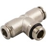 RS PRO 57 Series Pneumatic Fitting 14mm Push-in Male Nickel Plated Brass, 20 bar Pressure 197-7808