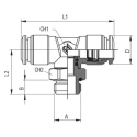 RS PRO 57 Series Pneumatic Fitting 14mm Push-in Male Nickel Plated Brass, 20 bar Pressure 197-7808
