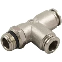 RS PRO 57 Series Pneumatic Fitting 4mm Push-in Male Nickel Plated Brass, Threaded-to-Tube Connection 197-7813