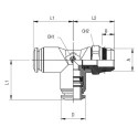 RS PRO 57 Series Pneumatic Fitting 4mm Push-in Male Nickel Plated Brass, Threaded-to-Tube Connection 197-7813