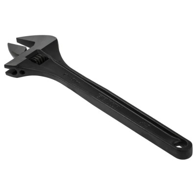Teng Tools Adjustable Wrench, 60 mm Jaw Capacity, 450 mm Overall Length, Chrome Vanadium Metal Handle 4007