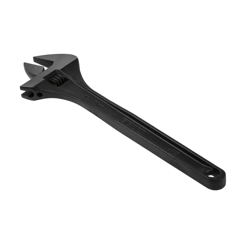 Teng Tools Adjustable Wrench, 60 mm Jaw Capacity, 450 mm Overall Length, Chrome Vanadium Metal Handle 4007