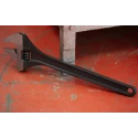 Teng Tools Adjustable Wrench, 60 mm Jaw Capacity, 450 mm Overall Length, Chrome Vanadium Metal Handle 4007