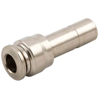 RS PRO 57 Series Nickel Plated Brass Pneumatic Push-in Reducer Fitting 6 mm to 4 mm 197-7882