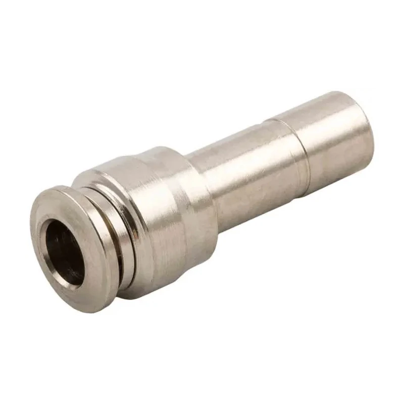 RS PRO 57 Series Nickel Plated Brass Pneumatic Push-in Reducer Fitting 6 mm to 4 mm 197-7882