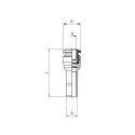 RS PRO 57 Series Nickel Plated Brass Pneumatic Push-in Reducer Fitting 6 mm to 4 mm 197-7882
