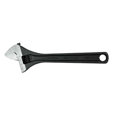 Teng Tools Adjustable Wrench 33 mm Jaw Capacity 250mm Overall Length Metal Handle 4004