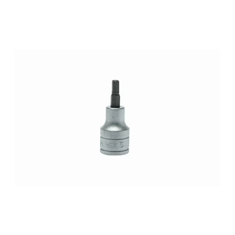 Teng Tools 1/2 in Drive 5 mm Bit Socket Square Drive Alloy Steel Chrome Finish 22mm Overall Length M121505-C