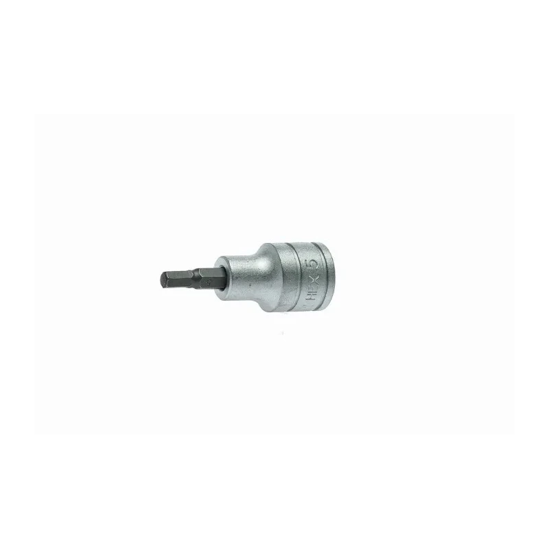 Teng Tools 1/2 in Drive 5 mm Bit Socket Square Drive Alloy Steel Chrome Finish 22mm Overall Length M121505-C