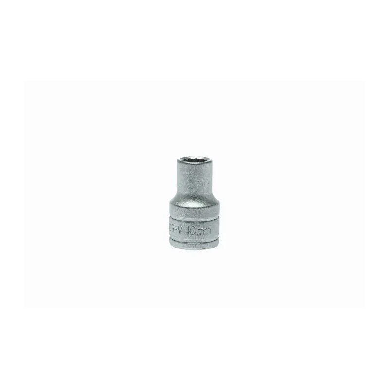 Teng Tools 1/2 in Drive 10 mm 12 Point Bi-Hexagon Socket Satin Finish 38mm Overall Length M120510-C
