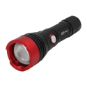 RS PRO Aluminium LED Torch Red, Black 600 lm, 163 mm, IPX4, Non-Rechargeable, 4 AAA Batteries Included 196-4196