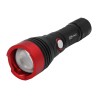 RS PRO Aluminium LED Torch Red, Black 600 lm, 163 mm, IPX4, Non-Rechargeable, 4 AAA Batteries Included 196-4196