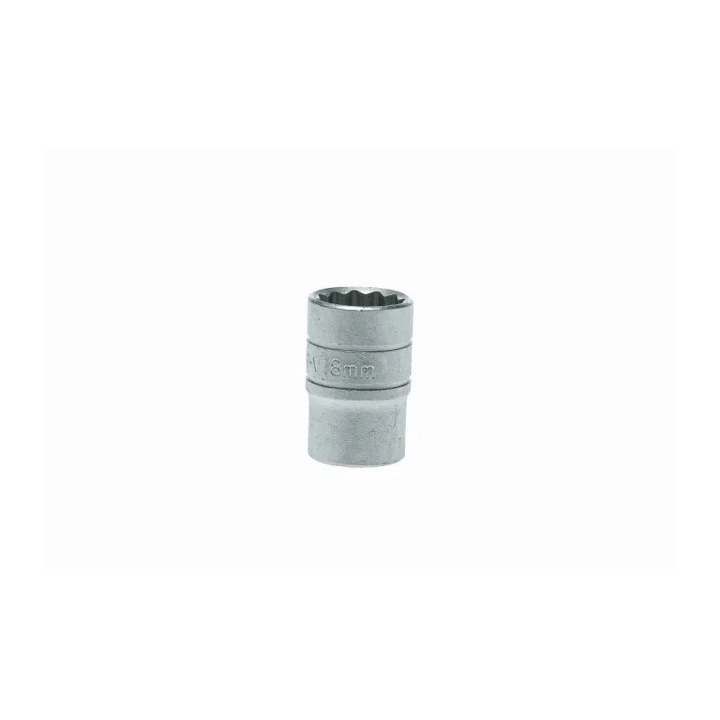 Teng Tools 1/2 in Drive 18 mm 12 Point Bi-Hexagon Chrome Vanadium Socket M120518-C