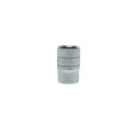 Teng Tools 1/2 in Drive 18 mm 6 Point Bi-Hexagon Socket Chrome Vanadium Steel Satin Finish 38mm Overall Length M1205186-C