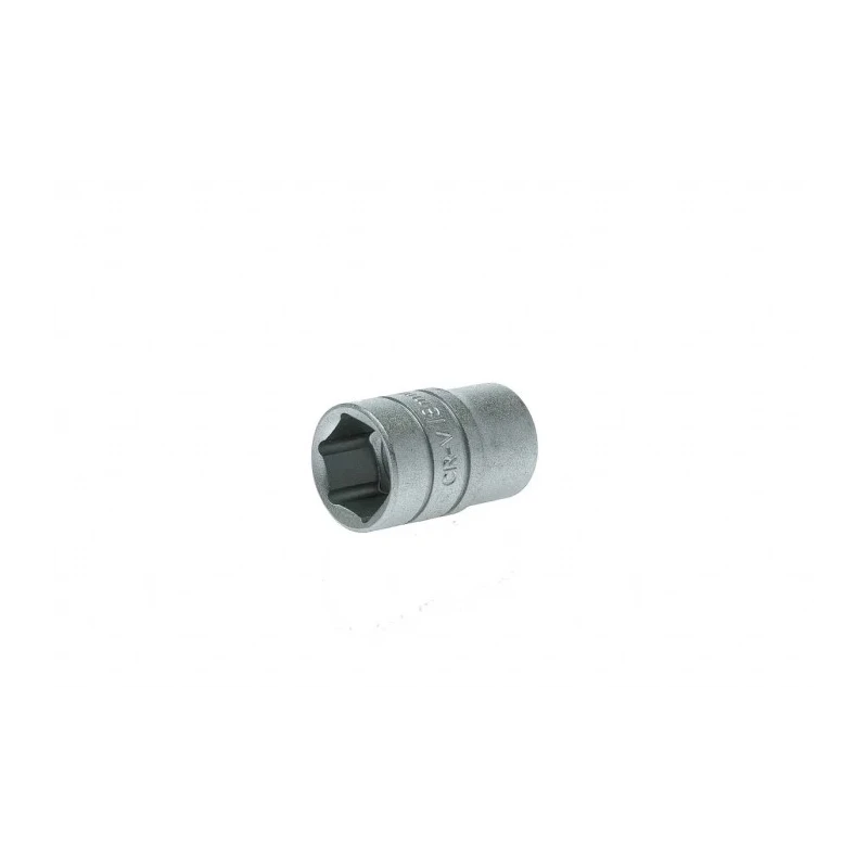 Teng Tools 1/2 in Drive 18 mm 6 Point Bi-Hexagon Socket Chrome Vanadium Steel Satin Finish 38mm Overall Length M1205186-C