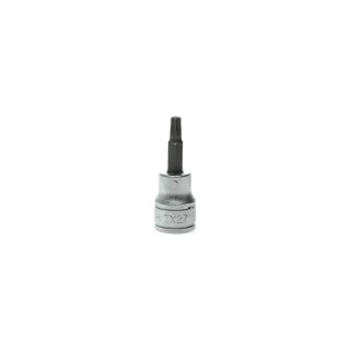 Teng Tools 3/8 in Drive TX27 Bit Socket Square Drive Alloy Steel Chrome Finish 18mm Overall Length TX27