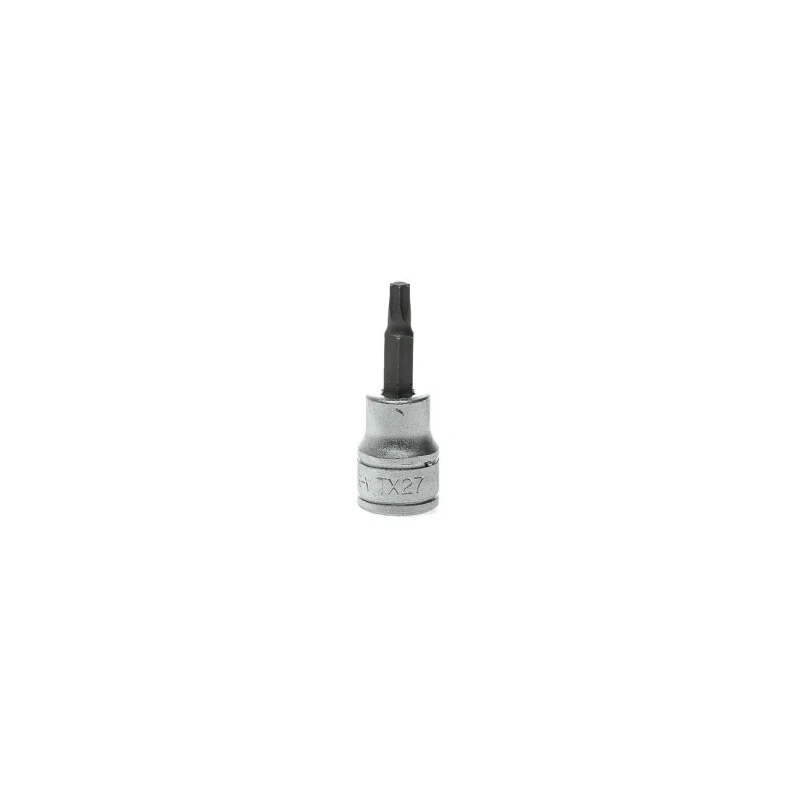 Teng Tools 3/8 in Drive TX27 Bit Socket Square Drive Alloy Steel Chrome Finish 18mm Overall Length TX27