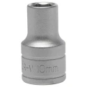 Teng Tools 1/2 in Drive 10 mm 6 Point Bi-Hexagon Socket Chrome Vanadium Steel Satin Finish M1205106-C