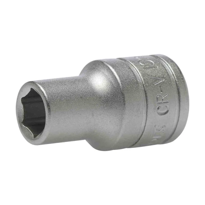 Teng Tools 1/2 in Drive 10 mm 6 Point Bi-Hexagon Socket Chrome Vanadium Steel Satin Finish M1205106-C