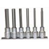 Teng Tools 6-Piece 1/2 in Hexagon Socket Set Chrome Vanadium Steel Satin Finish M1211