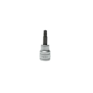 Teng Tools 3/8 in Drive T30 Bit Socket Square Drive Alloy Steel Chrome Finish 18mm Overall Length M381230-C