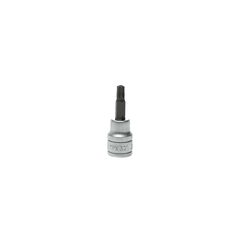 Teng Tools 3/8 in Drive T30 Bit Socket Square Drive Alloy Steel Chrome Finish 18mm Overall Length M381230-C