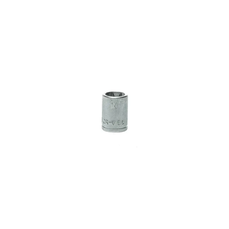 Teng Tools 3/8 in Drive E16 Standard Square Alloy Steel Socket Chrome Finish 78mm Overall Length M380716-C
