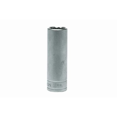 Teng Tools 1/2 in Drive 18 mm 12 Point Satin Finish Chrome Vanadium Steel Socket M120618-C