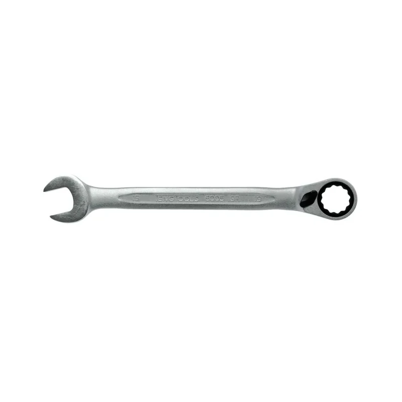 Teng Tools Combination Ratchet Spanner Satin Finish 19 mm Size 248mm Overall Length 600519R