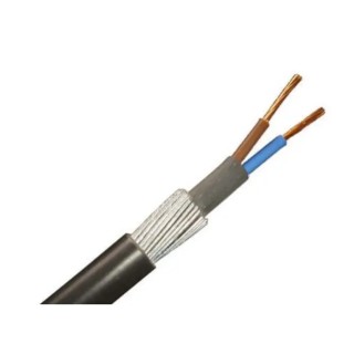 RS PRO 2 Core Power Cable Black 1.5mm² 90°C 50m Polyvinyl Chloride 196-4667