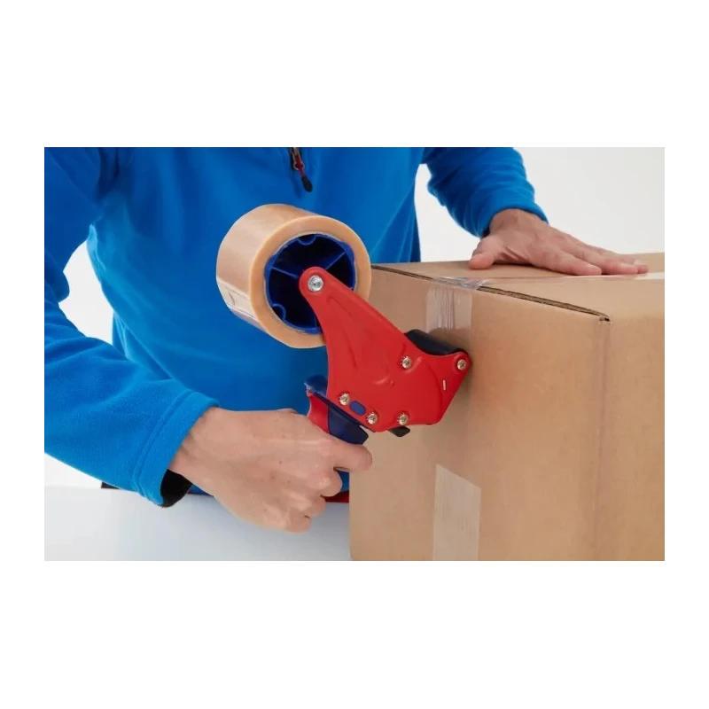 Tesa Transparent 4124 Packing Tape PVC Film Backing 50mm Width 66m Length Natural Rubber Adhesive 04124-00015-00