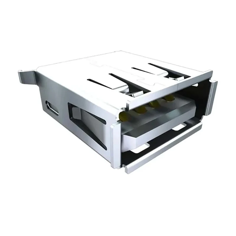 Samtec USB Connector Panel Mount Female Straight 1 Port USB Type A IP68 USB 2.0 USB-A-S-S-B-SM2
